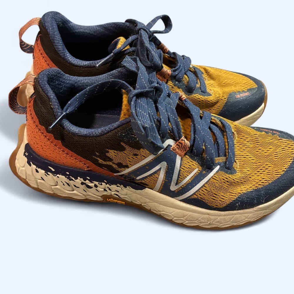 New balance x Hierro v7 trail running shoes Golden hour Fresh foam Vibram soles